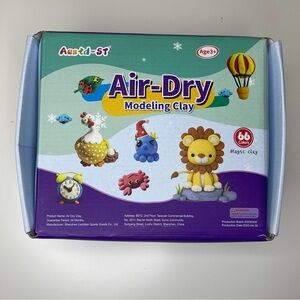 NEW Air-Dry Modeling Clay For Kids (66 Assorted Colors)